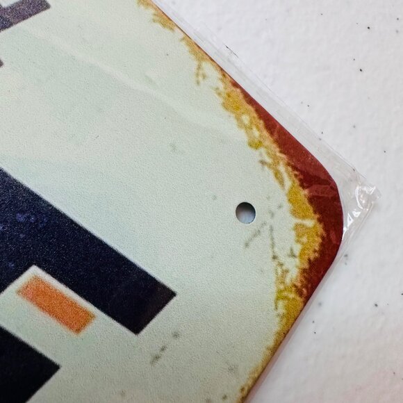 Coffee Sign With Cup & Steam Metal Sign Vintage Look Rusty Look Novelty Sign - Picture 3 of 7